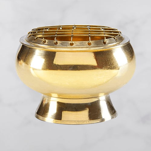 Gold Home Purifying Pure Brass Incense Burner at Rs 1699/piece in Vadodara